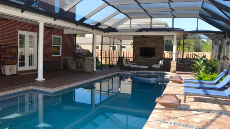 Swimming Pool Enclosure - For for a Kicker an Amelia Outdoors Design