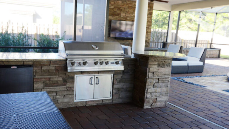 Fit for a Kicker - Outdoor Kitchen
