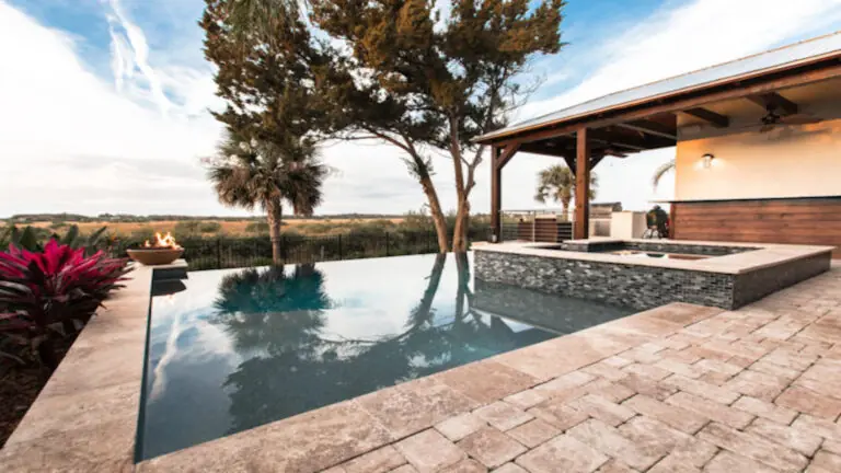 Waterfront Pool Design | Vilano Waterway Wonder an Amleia Outdoors Design.