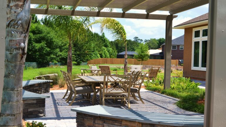 Outdoor Entertaining Area -Deerwood Delight a custom design  by Amelia Outdoors