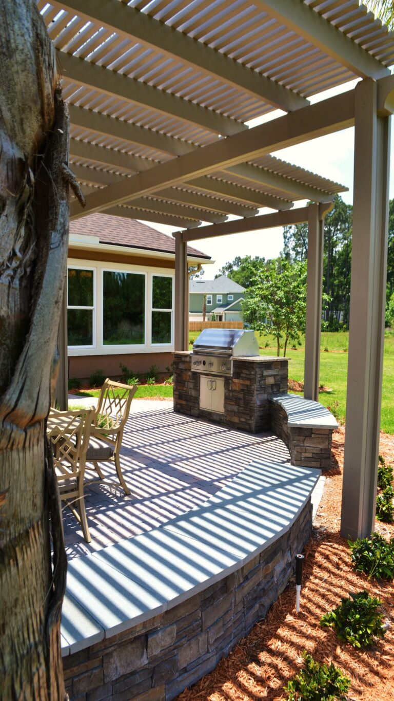 Outdoor Entertaining Area -Deerwood Delight a custom design  by Amelia Outdoors