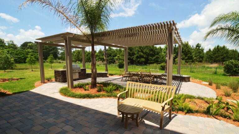 Outdoor Entertaining Area -Deerwood Delight a custom design  by Amelia Outdoors