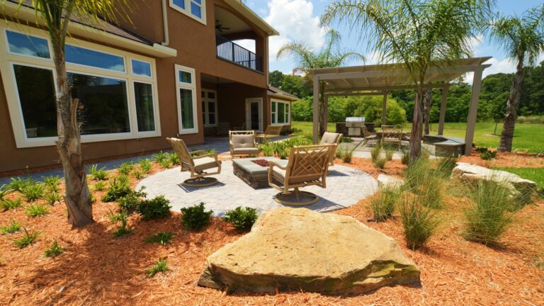 Outdoor Entertaining Area -Deerwood Delight a custom design  by Amelia Outdoors