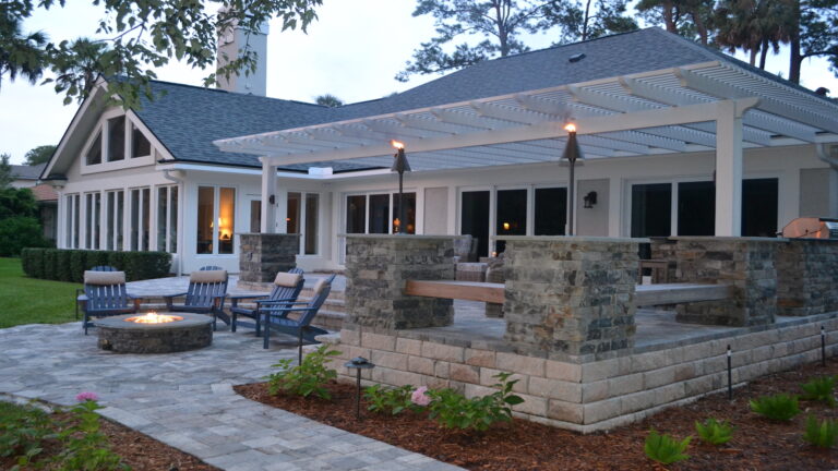 Custom Designed Patios - Amelia Outdoors | Firepit Pleasure