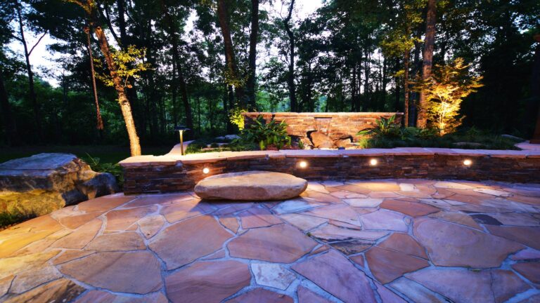 Backyard Fire Pit | Serenity Stone an Amelia Outdoors Design