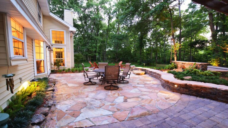 Backyard Fire Pit | Serenity Stone an Amelia Outdoors Design