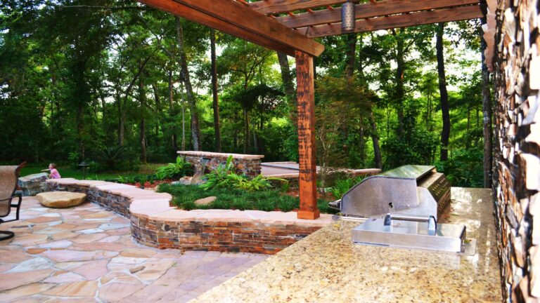 Backyard Fire Pit | Serenity Stone an Amelia Outdoors Design