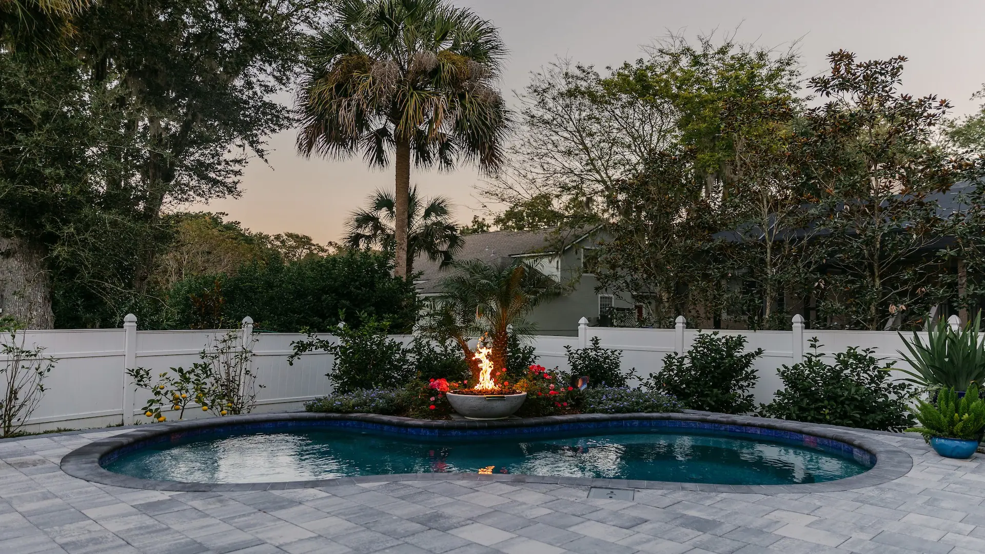 Tropical Backyard Pool | Cascade Cove by Amelia Outdoors