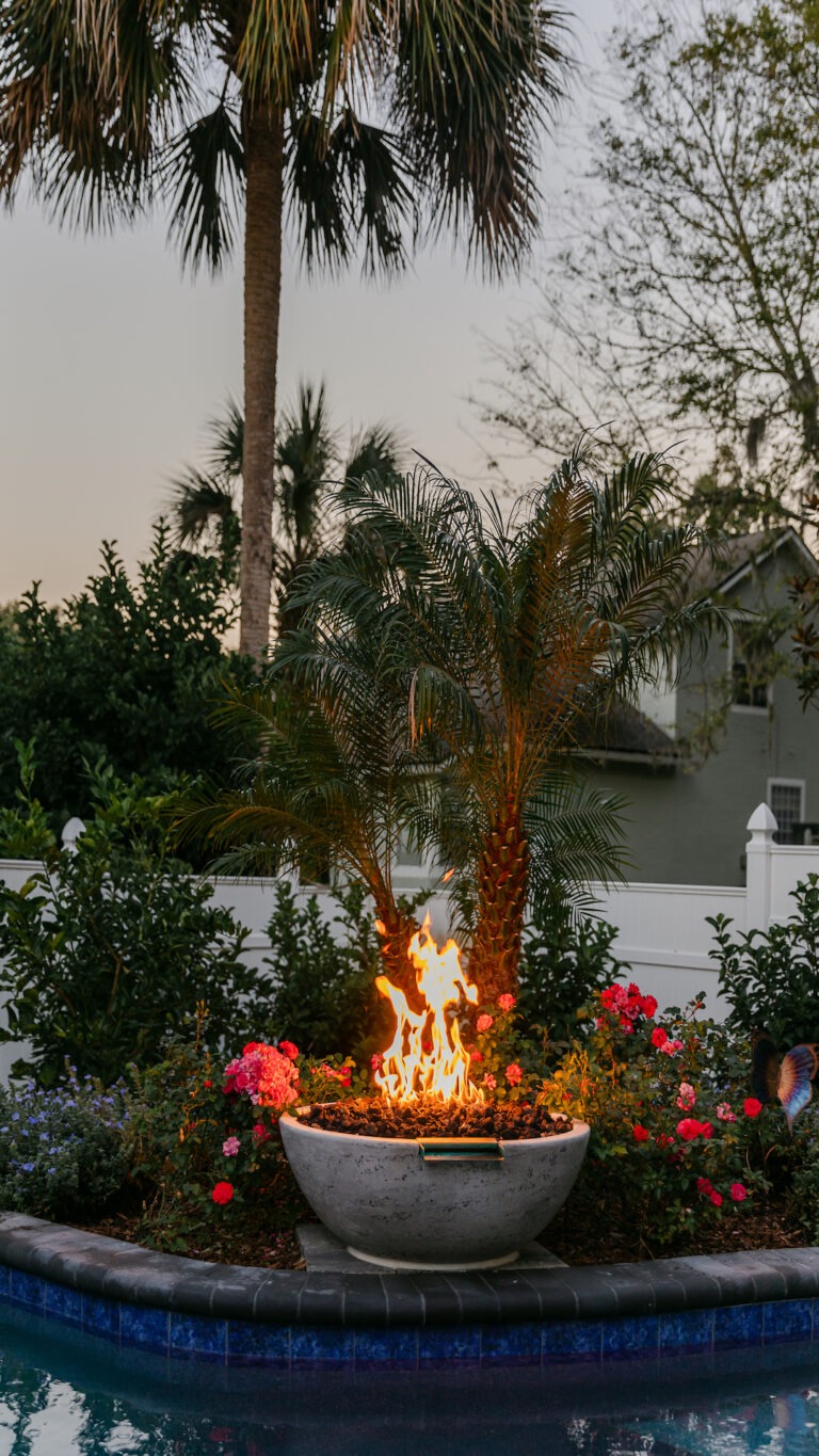 Tropical Backyard Pool - Cascade Cove designed by Amelia Outdoors