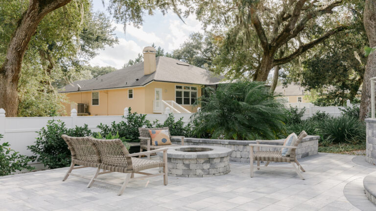 Tropical Backyard Pool - Cascade Cove designed by Amelia Outdoors