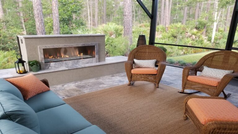 Patio Fireplace | Fireside Haven  by Amelia Outdoors