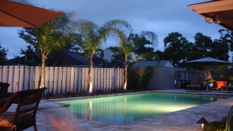 Outdoor Kitchen and Pool - Amelia Outdoors | Coral Cove