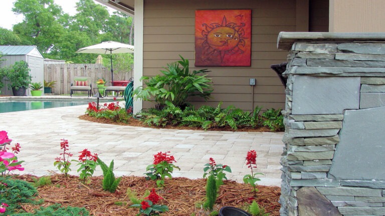 Outdoor Kitchen and Pool - Amelia Outdoors | Coral Cove